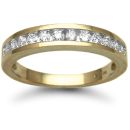 9 Carat Yellow Gold 50pts Channel Set Half Eternity Ring