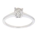 18ct White Gold 0.60ct Triangular Cut Diamond Cluster Ring
