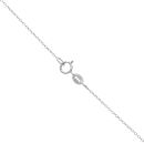18ct White Gold 0.50ct Brilliant Cut Diamond Solitaire Pendant and Chain 18"