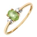 9ct Yellow Gold Peridot Ring