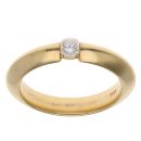 18ct Yellow Gold 0.20ct Brilliant Cut Diamond Solitaire Ring