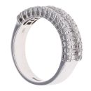 18ct White Gold 1.00ct Baguette and Brilliant Cut Diamond Fancy Ring