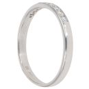 9ct White Gold 0.20ct Brilliant Cut Diamond Half Eternity Ring