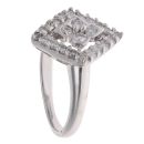 18ct White Gold 0.55ct Brilliant Cut Diamond Cluster Ring