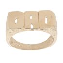 9ct Yellow Gold Filigree Patterned Dad Ring