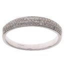 9ct White Gold 0.20ct Diamond Half Eternity Ring