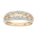 9ct Yellow Gold Diamond Ring