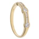 18ct Yellow Gold 0.38ct Brilliant Cut Diamond Fancy Ring