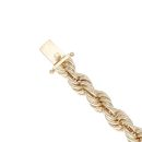 9ct Yellow Gold Rope Bracelet 8"