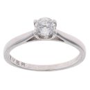 18ct White Gold 0.45ct Brilliant Cut Diamond Solitaire Ring