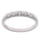 9ct White Gold 0.33ct Diamond Five Stone Ring