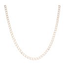 9ct Yellow Gold Square Link Curb Chain 24"