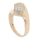 14ct Yellow Gold Cubic Zirconia Ring