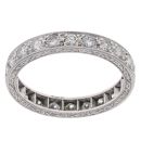 Platinum 0.90ct Diamond Full Eternity Ring