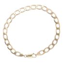 9ct Yellow Gold Curb Bracelet 8"