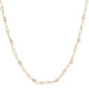 9ct Yellow Gold Bead And Twist Fancy Chain 26"