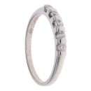 9ct White Gold 0.25ct Brilliant Cut Diamond Five Stone Ring