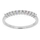 9ct White Gold 0.25ct Diamond Eternity Ring by Anya Belle