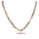 9ct Rose Gold Fancy T-Bar Chain 24"