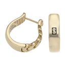 14ct Yellow Gold Monaco Classic Plain Hoop Earrings