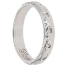 9ct White Gold Clogau Vine Of Life Cariad Band