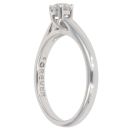 9ct White Gold 0.29ct Brilliant Cut Diamond Solitaire Ring