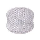 18ct White Gold 5.00ct Diamond Cluster Ring