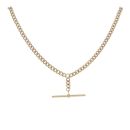 9ct Yellow Gold Albert T-Bar Chain 18"