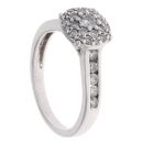 18ct White Gold 0.72ct Brilliant Cut Diamond Cluster Ring