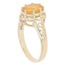 9ct Yellow Gold Citrine Solitaire Ring