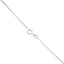 18ct White Gold 0.40ct Diamond Heart Pendant and Chain 18"