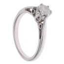 9ct White Gold 0.50ct Brilliant Cut Diamond Solitaire Ring