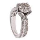 9ct White Gold 1.32ct Brilliant Cut Diamond Cluster Ring