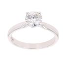 18ct White Gold 1.00ct Brilliant Cut Diamond Solitaire Ring