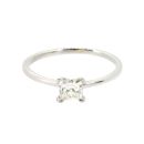 18ct White Gold 0.50ct Princess Cut Diamond Solitaire Ring