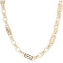 9ct Yellow Gold Greek Key Belcher Chain 28"