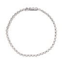 9ct White Gold 2.25ct Diamond Tennis Bracelet 7"