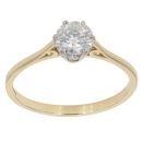 18ct Yellow Gold 1.00ct Brilliant Cut Diamond Solitaire Ring