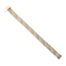 9ct Yellow, White And Rose Gold Watch Strap Bracelet 7"