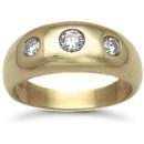 9ct Yellow Gold 0.50ct Diamond Signet Ring