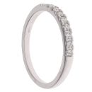 Platinum 0.25ct Brilliant Cut Diamond Half Eternity Ring
