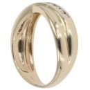 9ct Yellow Gold 0.25ct Brilliant Cut Diamond Crossover Ring