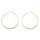 14ct Yellow Gold Greek Key Hoop Earrings