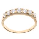 18ct Yellow Gold Cubic Zirconia Half Eternity Ring