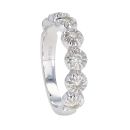 9ct White Gold Diamond Eternity Ring by Anya Belle