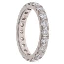 Platinum 2.00ct Brilliant Cut Diamond Full Eternity Ring