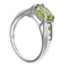 9ct White Gold Peridot Ring