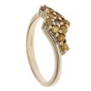 9ct Yellow Gold Citrine Cluster Ring