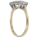 18ct Yellow Gold 0.65ct Diamond Cluster Ring