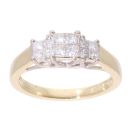 18ct Yellow Gold 0.50ct Diamond Cluster Ring